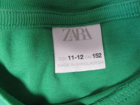 Crop top bavlněné tričko zara, zara,152