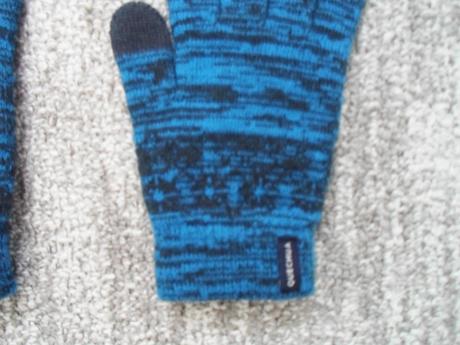 Modré prstové rukavice rukavičky dotykové, quechua,140