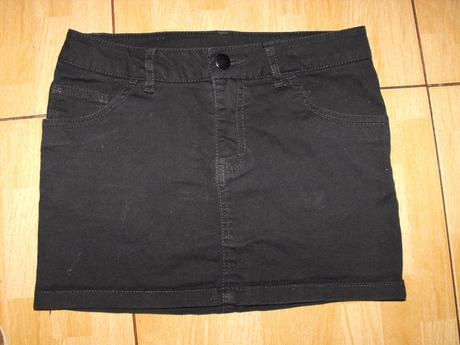 Čierna džínsová sukňa h&m, h&m,146