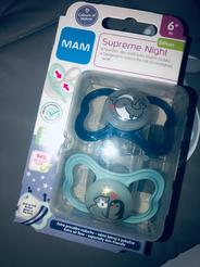 Silikonový dudlík MAM Supreme Night 6m+