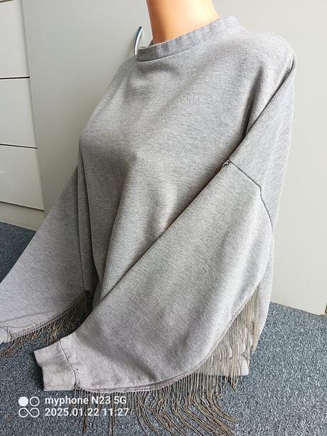 Mikina s řetízky zn."h&m" vel."l" i větší, h&m,l