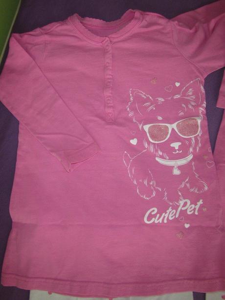 Růžovobílé pyžamo, lupilu, 86-98, 98