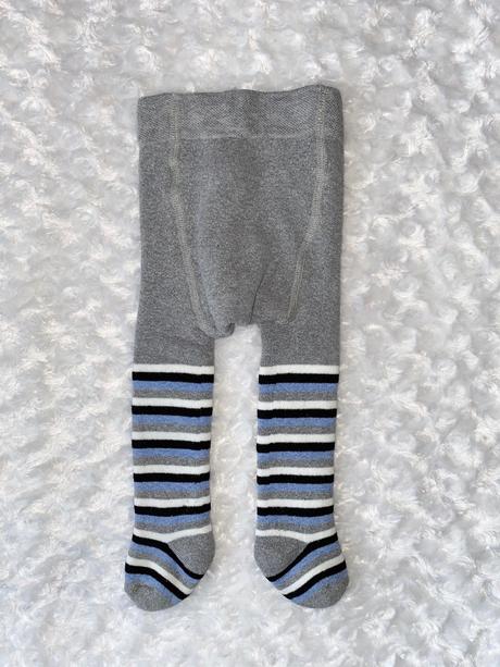 Šedé froté punčocháče baby butt, 68