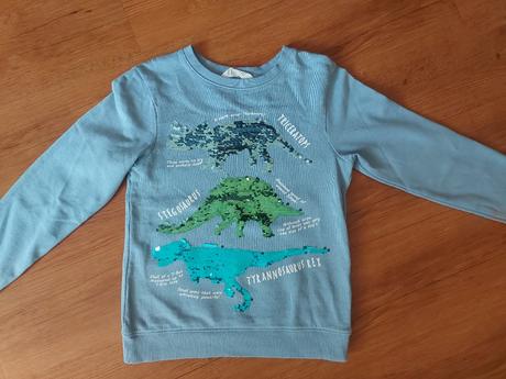 Mikina měnící obrázek, h&m,134