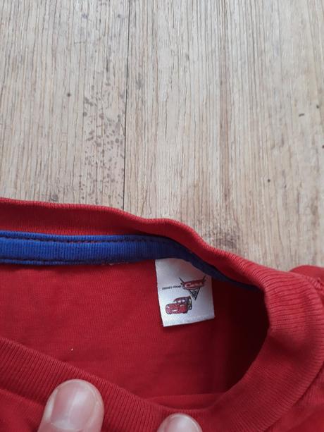 Tričko s dlouhým rukávem 116  card blesk mcqueen, 116