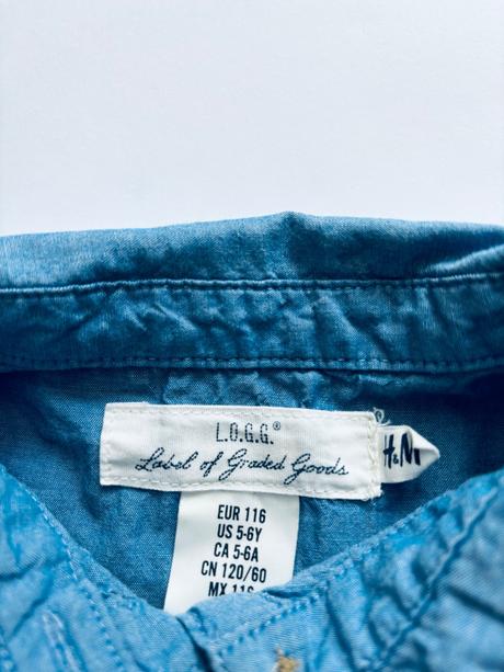 Ob/ šaty košilové - v.116, h&m,116