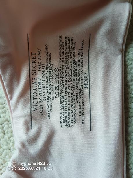 Podprsenka zn."victoria's secret" vel."34d/75d", victoria's secret,75d