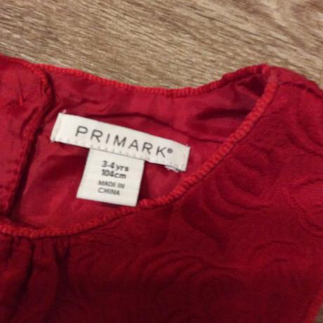 Bohaté slavnostní šaty s mašlí, primark,104