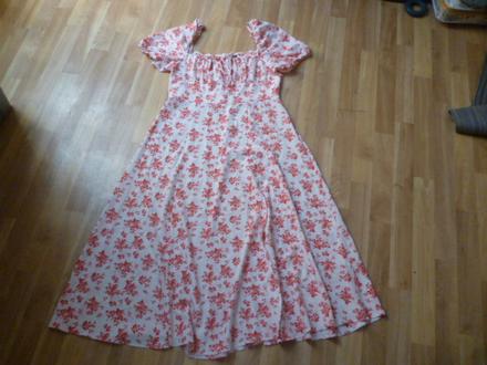 Kytkaté dlouhé šaty vel. xl, xl