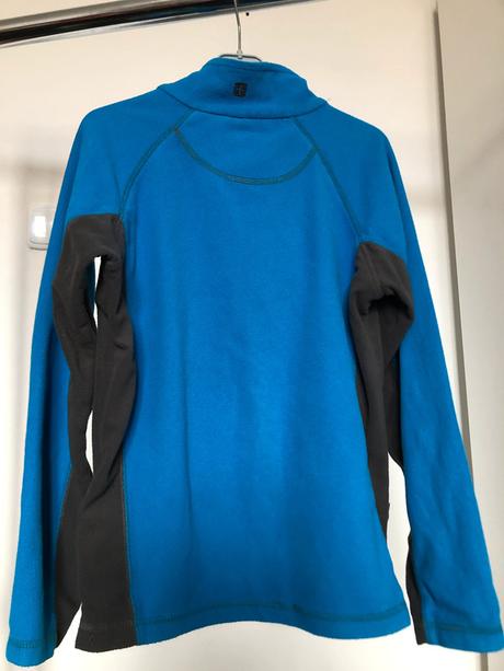 Flísová modrá mikina, 146