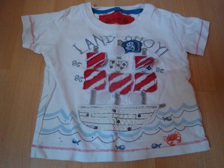 Tričko pro malé námořníky - vel. 6-9 měs., next,74