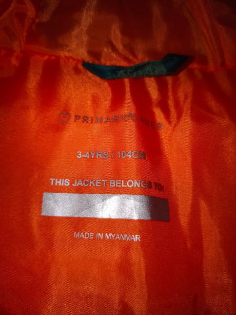Prošívaná slabší bunda, primark,104