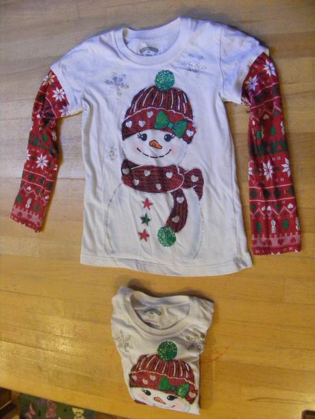 Trička s sněhulákem, vel. 110, 110