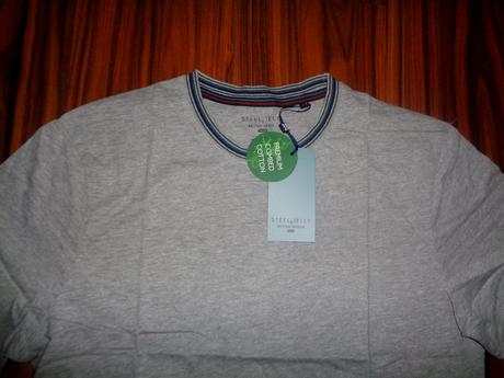 Luxusní šedé bavlněné tričko steel jelly, l / m