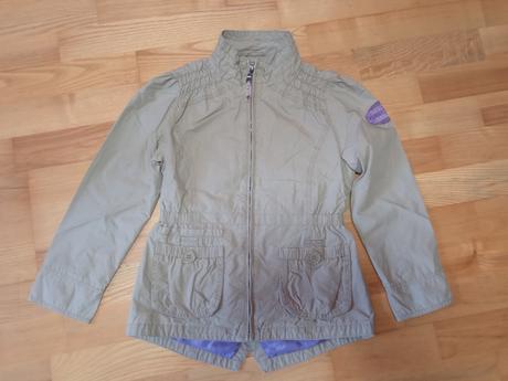 Jarní podzimní plátěná bunda s trikem, c&a,140