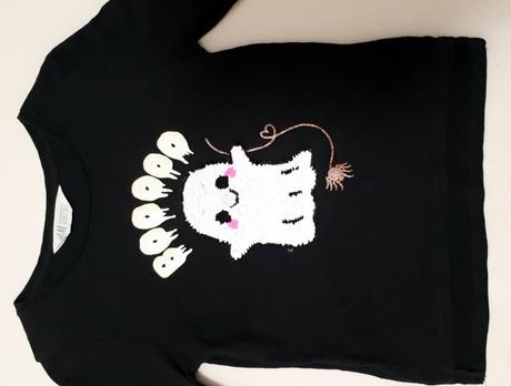 Dětské tričko halloween, duch, vel.110/116, zn.h&m, h&m,110