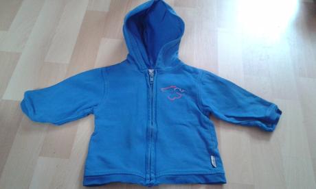 Mikina pro kluky s kapuckou - modrá, vel. 86, 86