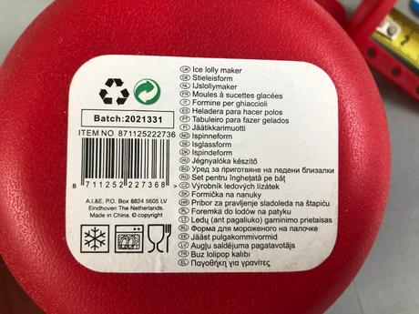 Výrobník ledových lízátek formička na nanuky 6ks, 