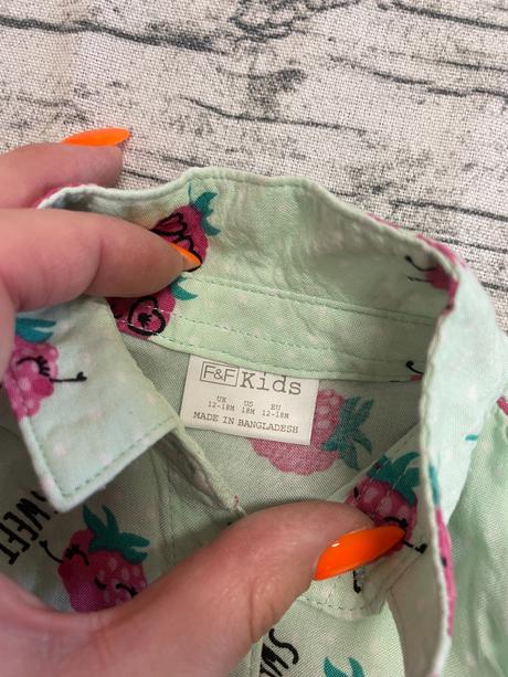 Dívčí letní triko f&f 12-18 měs., f&f,80