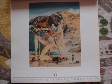 Salvador dalí nástenný kalendár 1998, 