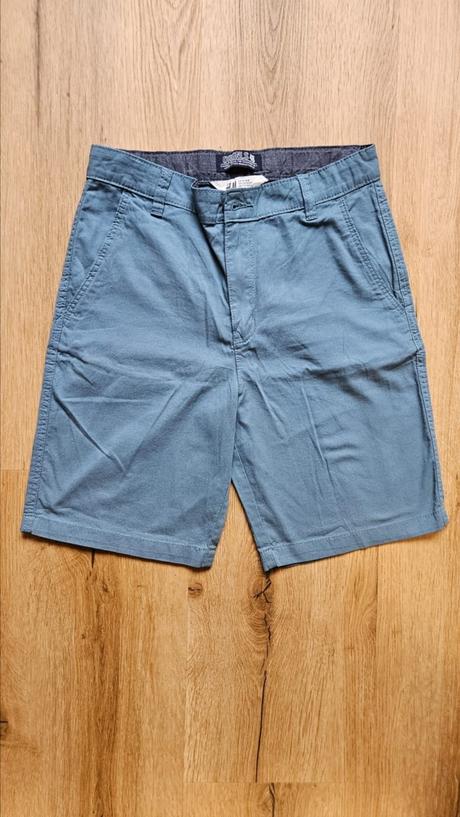 Chlapecké plátěné kraťasy h&m 152 modré, h&m,152