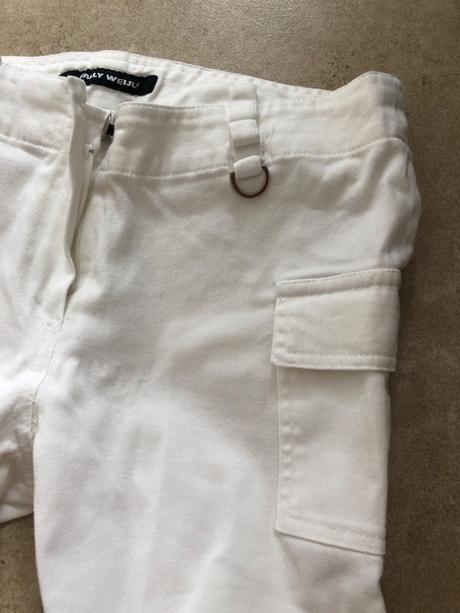 Bile 3/4 kalhoty tally weijl 32-34, tally weijl,32