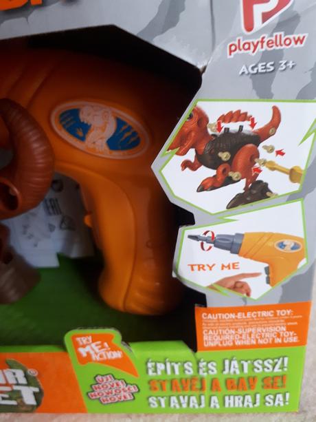Dinosaurus šroubovací se šroubovákem na baterie,