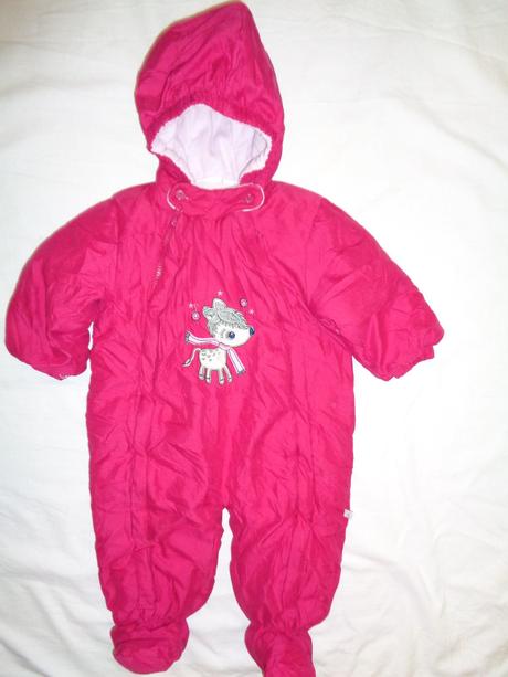 Vínovorůžová kombinéza se srnečkou 62/68, 62