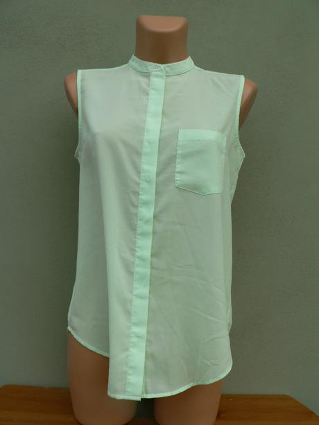 Pistáciová halenka blůzka top weekday - vel.s/m, m