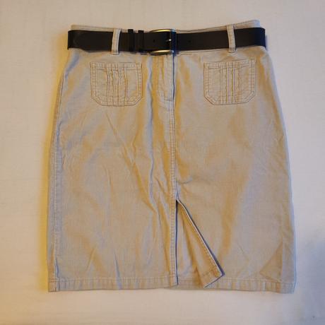 Dámská krémová sukně, manžestr, vel. 38, dorothy perkins,38