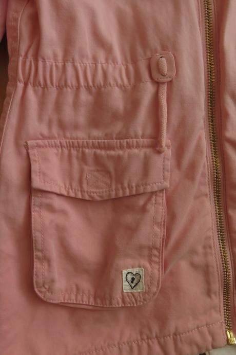 Bunda/kabát jarní/podzimní s kapucí, h&m,110