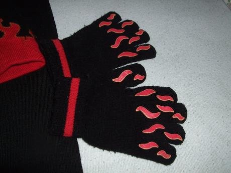 Čepice + rukavice + šála fire (4-8 let), cherokee,104