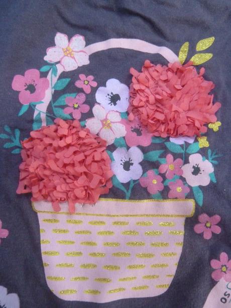 Triko s obrázkem košíku plných květin b, pepco,92