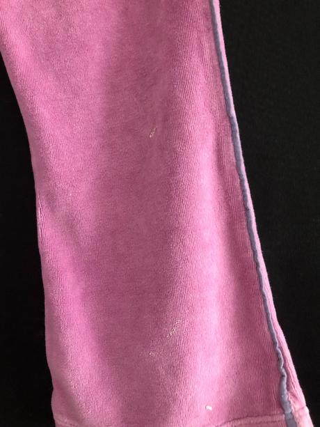 Vel. 98 fialkové sametové tepláky, 98