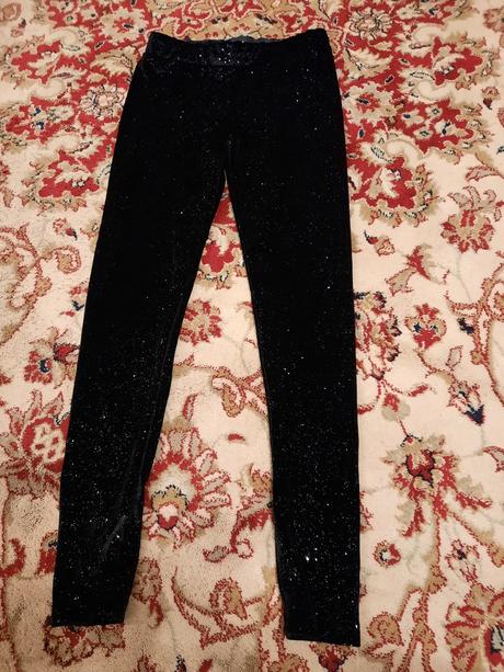Třpytivé sametové kalhoty, pepco,134