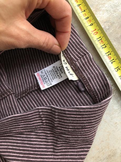 Legíny next vínová proužky 4-5 let 110 cm bavlna, next,110