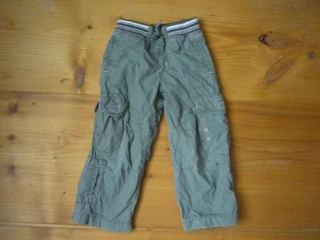 Plátěné podšité kalhoty, 98