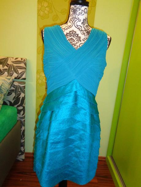 Krásné petrolejové šaty uk 12, 40