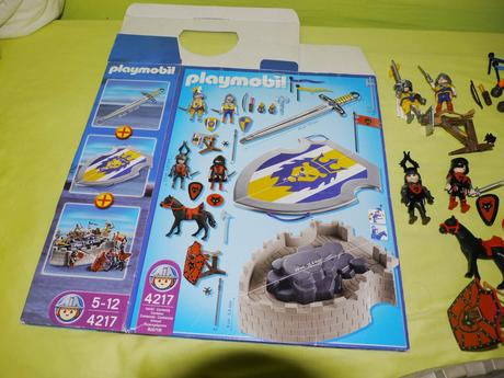 Playmobil 4217 pevnost rytíře s 2 meci, stity, 