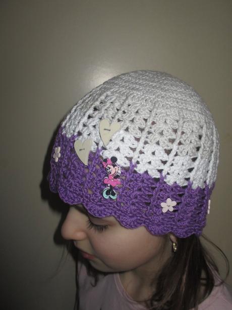 Háčkovaná čepička 5-8 let, 116