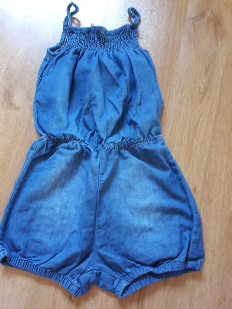 Úžasný lehoučký tenký džínový kraťáskový overal, cubus,128