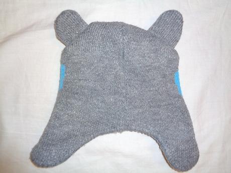 Krásná šedostříbrná čepice medvídek - podšitá, topolino,110 / 116