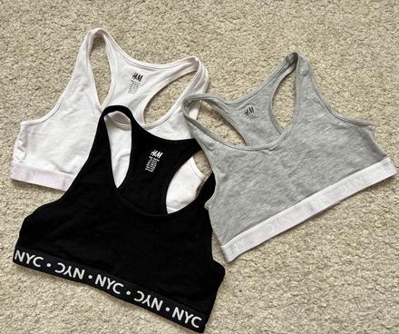 Top, podprsenka hm, vel. 146/162 - 3 kusy, h&m,146