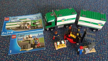 Lego city 7733- nákladní vůz a vysokozdvižný vozík,