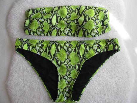 Dámské dvoudílné plaky neonově zelené, 46