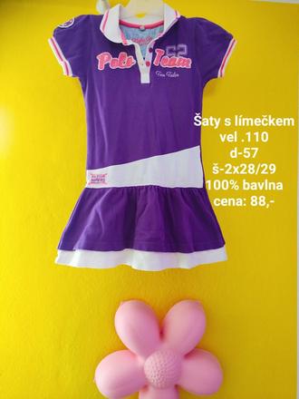 Šaty -vel.110-116, 110