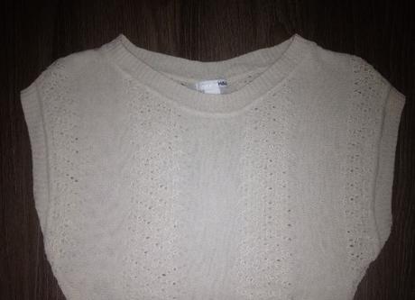 Béžový svetr/vesta h&m, h&m,xs