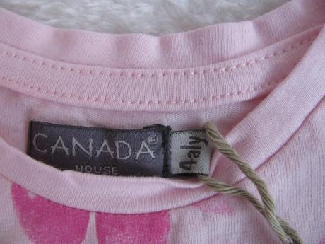 Krásné růžové tričko s třešněmi a zlatým nápisem, house,104