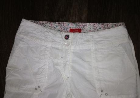 Bílé 3/4 kalhoty s.oliver, s.oliver,34