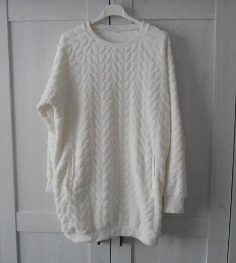 Bílý svetr svetřík mikina, m